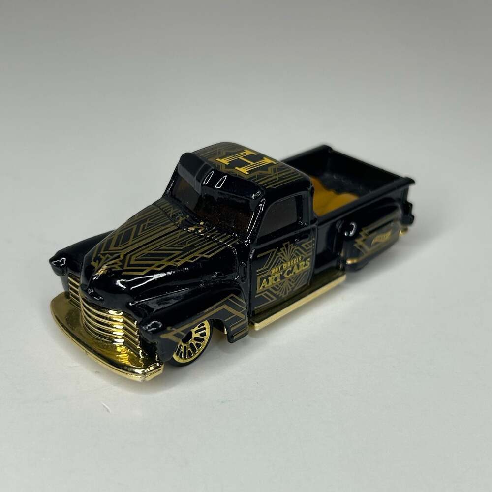 Hot Wheels HW Art Cars La Troca Black and Gold Pickup Truck GRY35